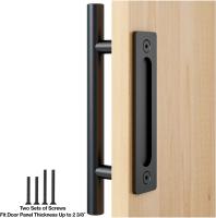 BDH-BS02 Комплект ручек для дверной системы LOFT/ЛОФТ. Ручка круглая 25 мм. и плоская накладная