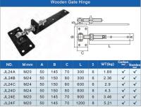 JL24D Петля регулируемая для деревянных ворот и калитки M24*800mm
