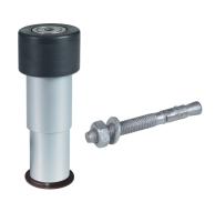 GATESTOP Отбойник нижний из алюминия с резиновым стопором
