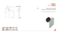 381.P отбойник для откатных ворот под сварку