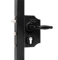 LAKQ4040H2L9005VSZFA Большой накладной декоративный замок под квадратный профиль