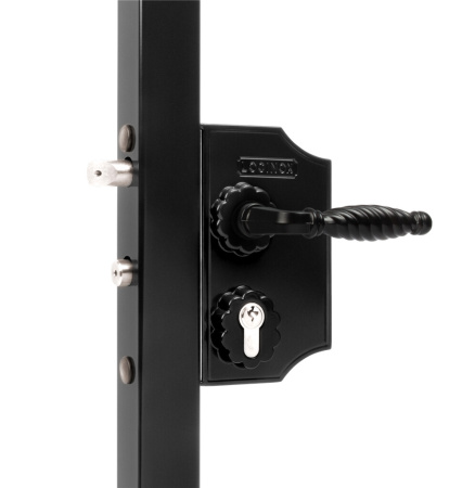 LAKQ4040H2L9005VSZFA Большой накладной декоративный замок под квадратный профиль
