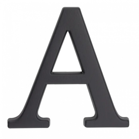 64.15А Буква алюминиевая графит **А** 105мм.