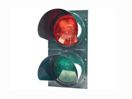 001PSSRV1 PSSRV1 - Светофор ламповый, 2-секционный, красный-зелёный, 230 В
